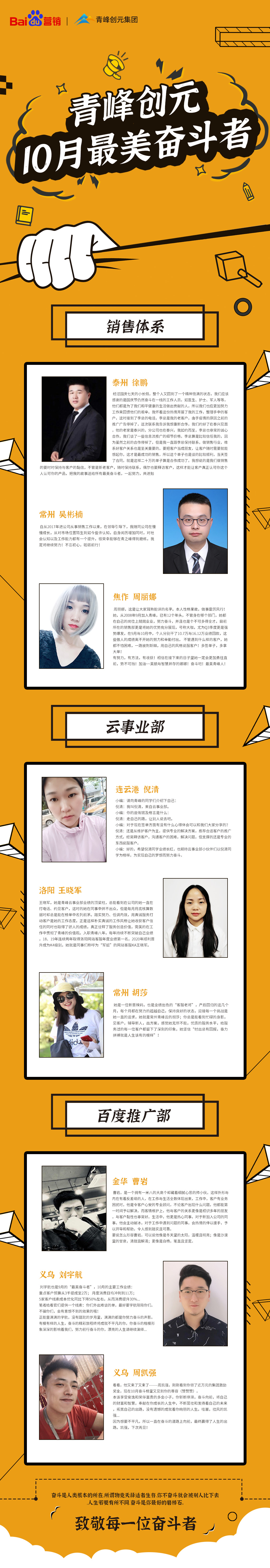 天行健，君子以自強(qiáng)不息——青峰創(chuàng)元集團(tuán)十月最美奮斗者